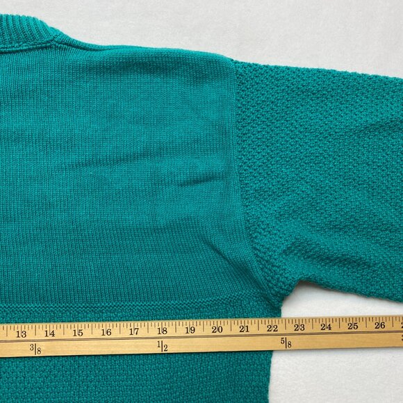 VINTAGE Oak Creek Sweater Mens S Blue Textured Crew Neck Pullover - Picture 8 of 10